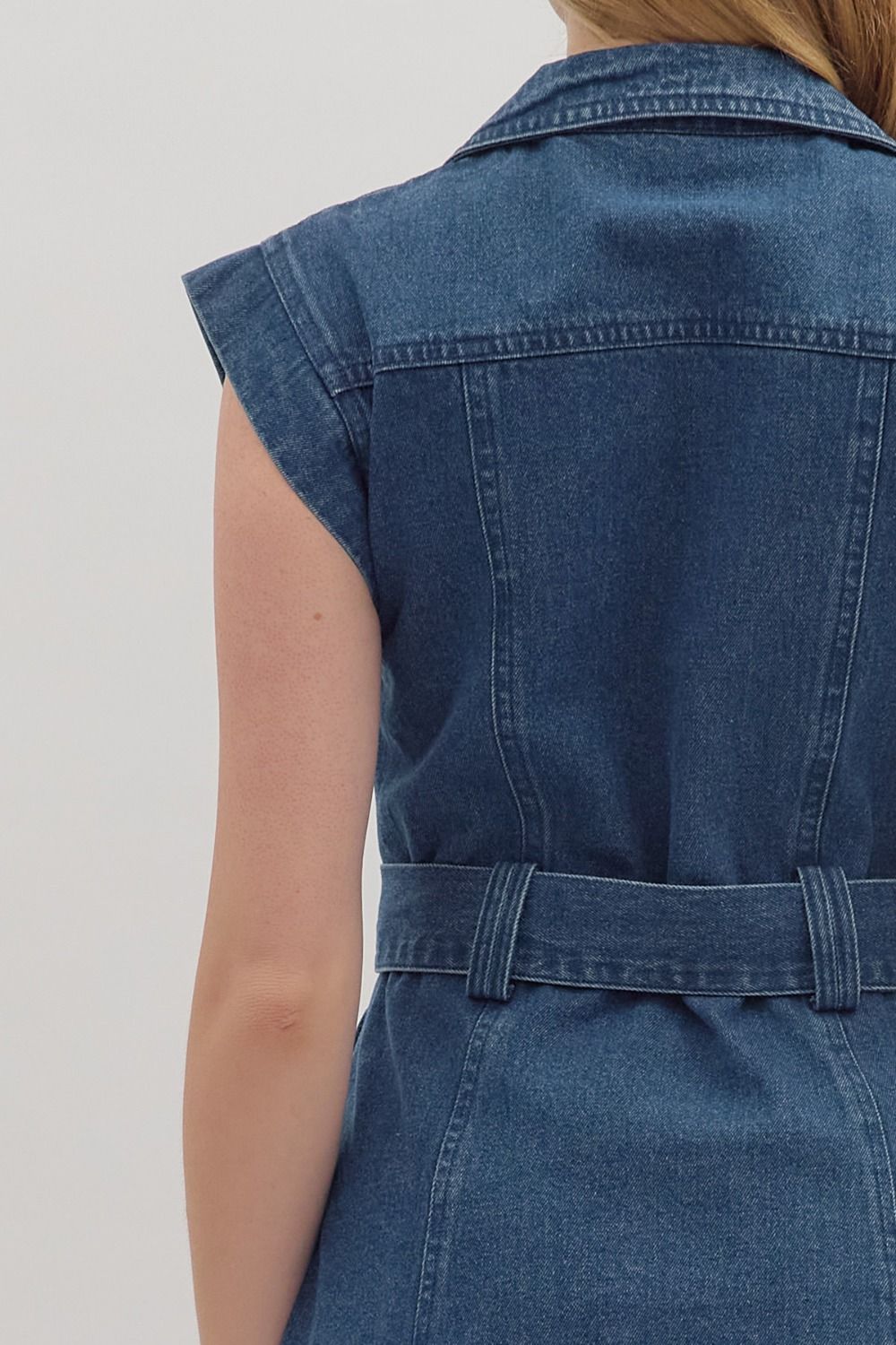 Dream in Denim Belted Shirt Dress