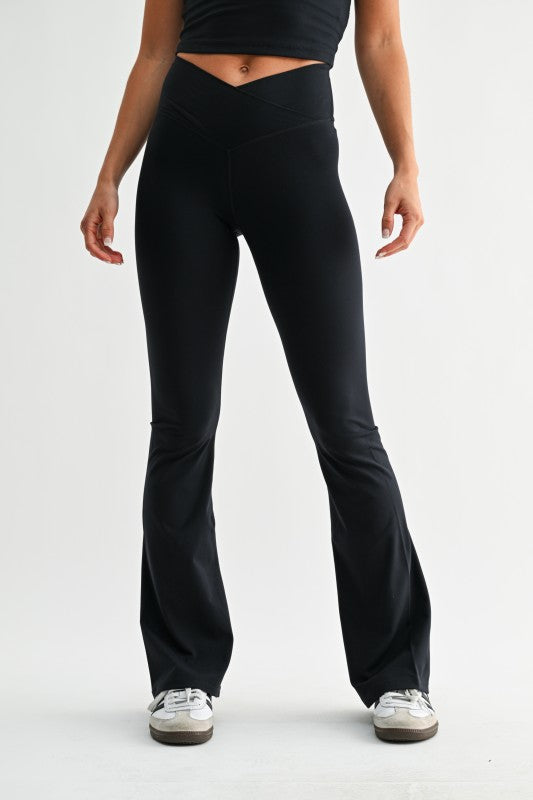 Movin And Groovin Flared Athleisure Pants
