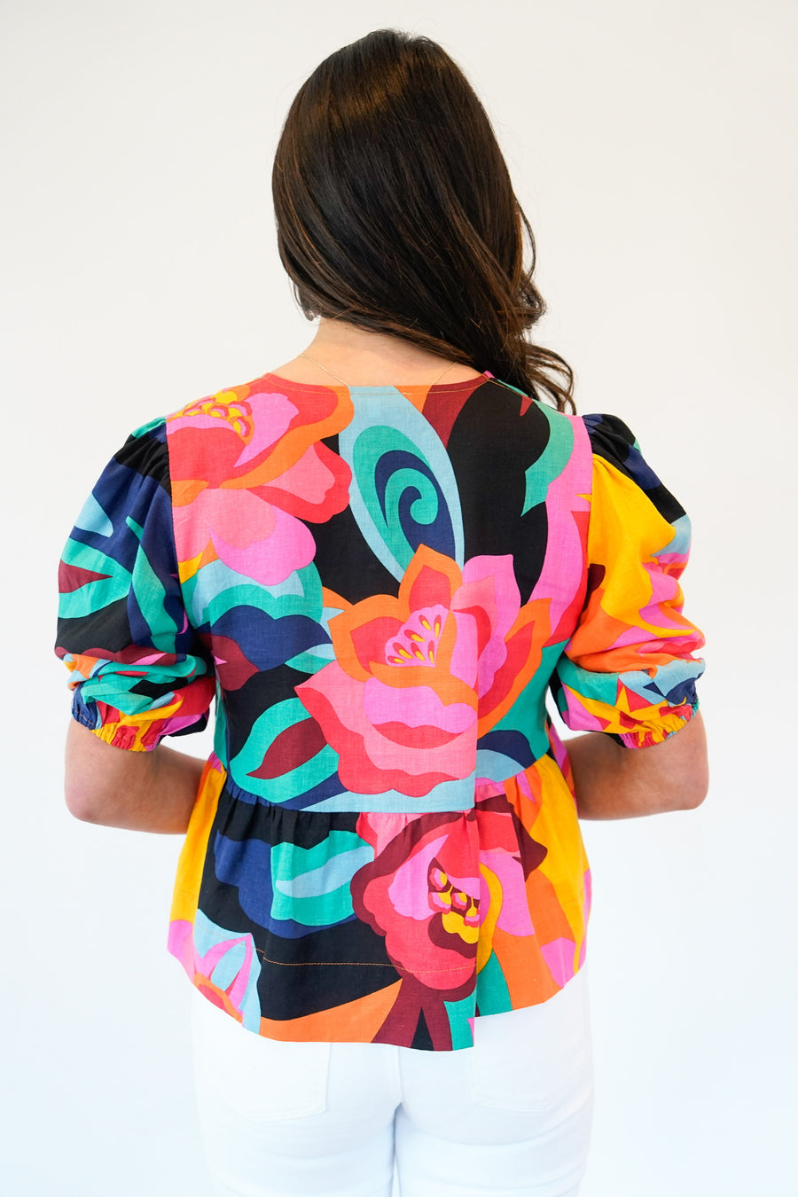 Where There’s Love Printed Bow Blouse