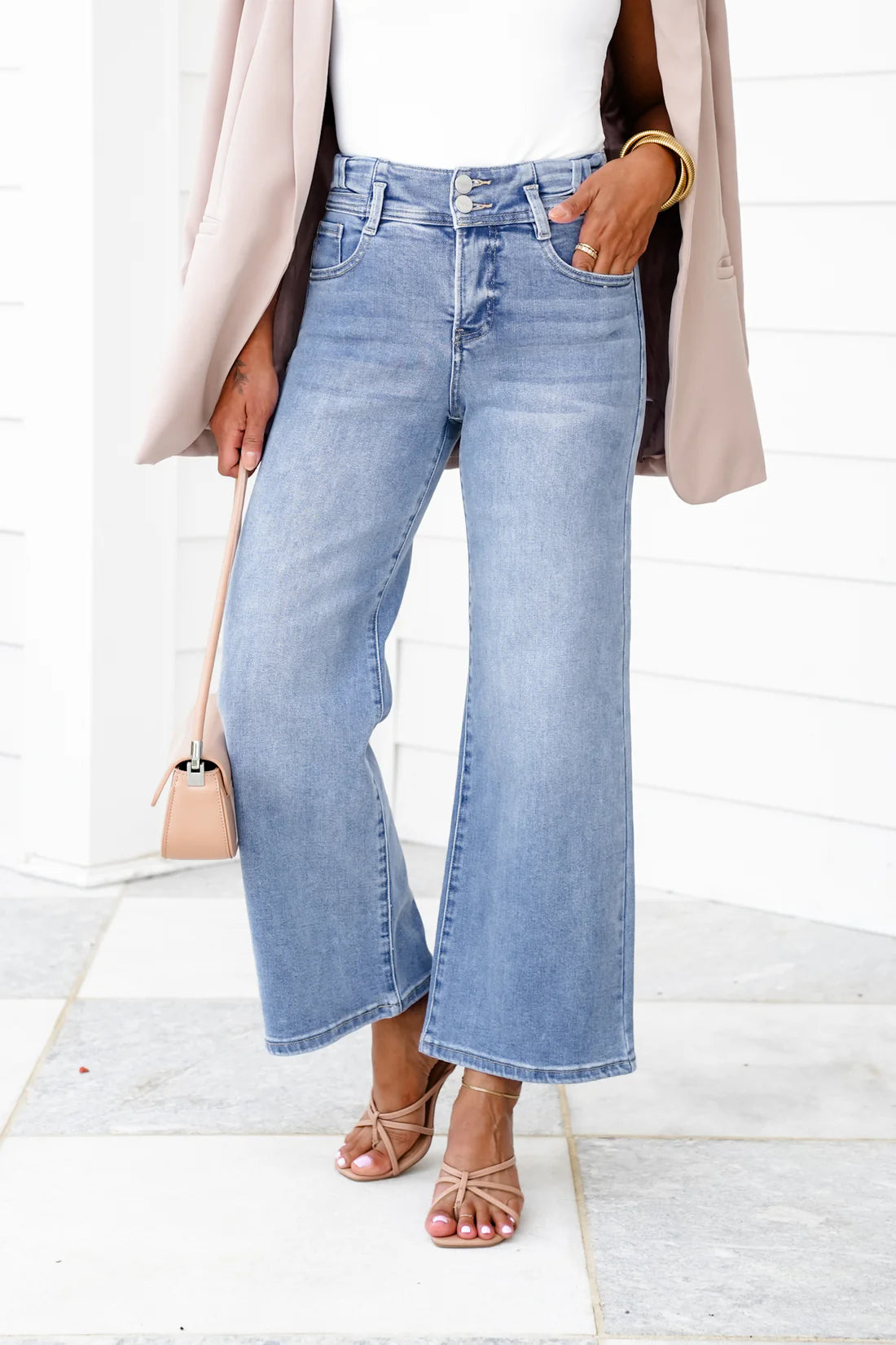 RISEN: Sweet Side High Rise Crop Denim