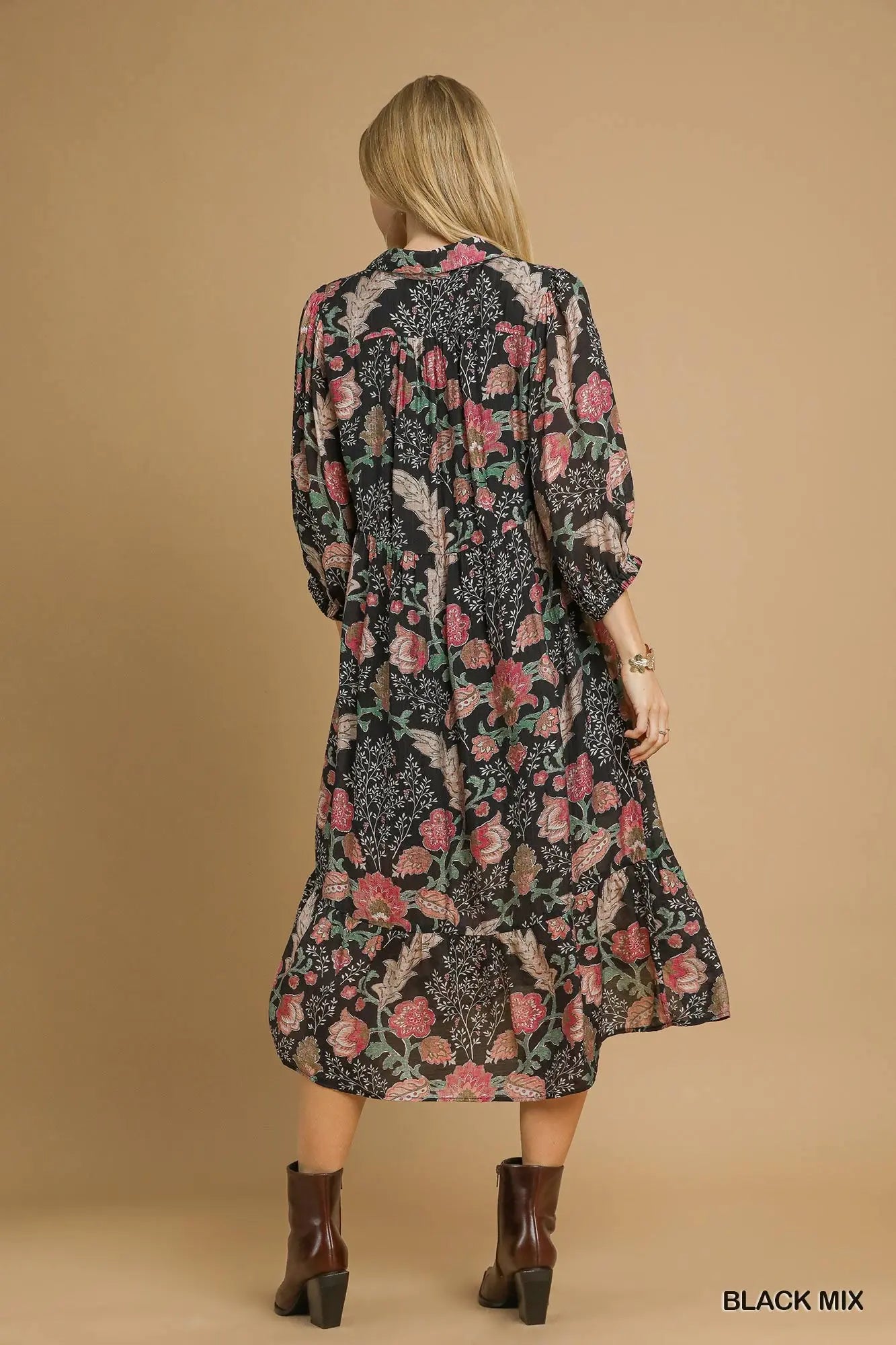 Bloom Theory Print Midi Dress