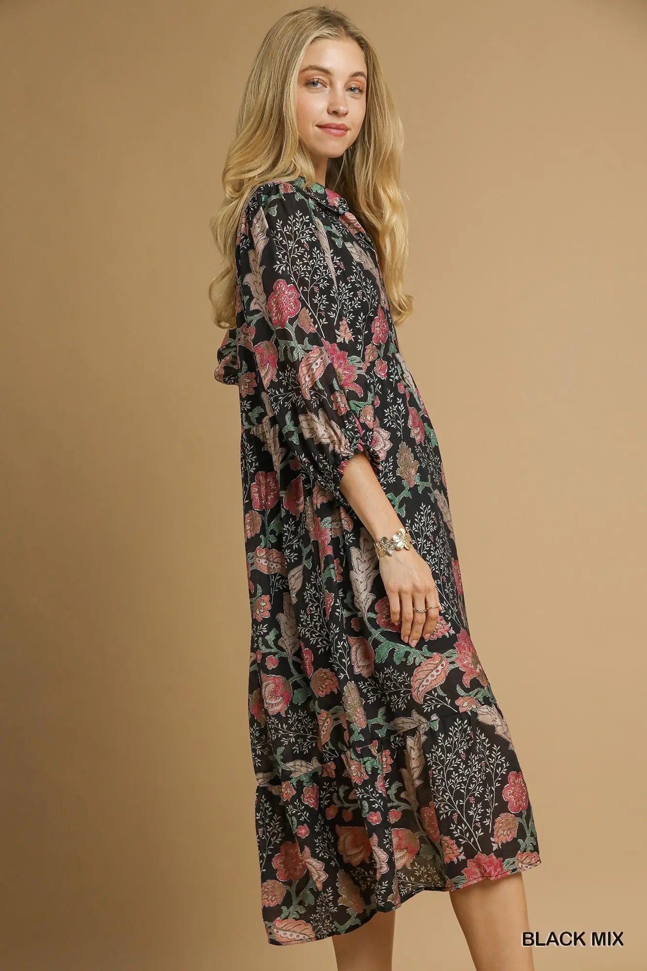 Bloom Theory Print Midi Dress