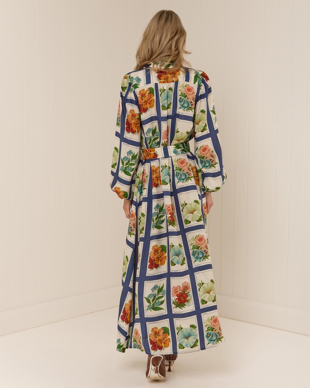 Archive Botanica Belted Midi Dress