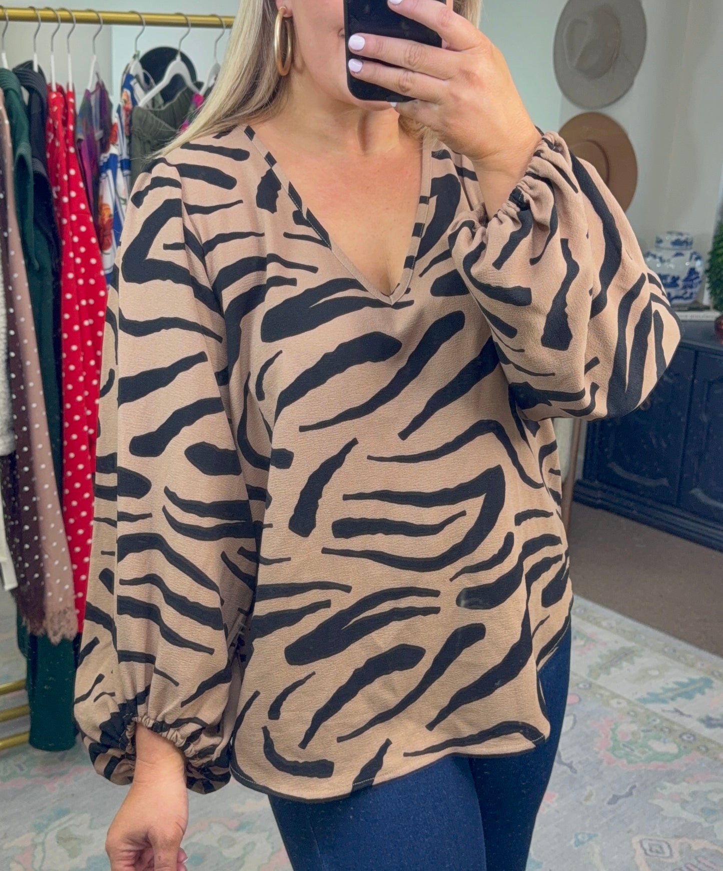 MUD PIE: Rather Be Wild Animal Print Blouse