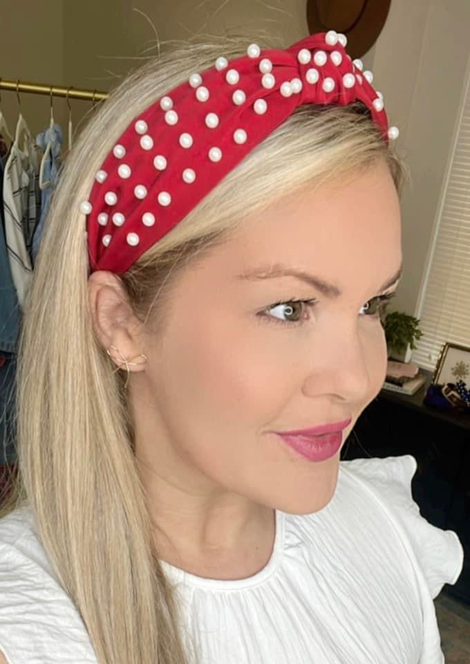 ✨RESTOCK✨ Pearl Embellished Knot Headband
