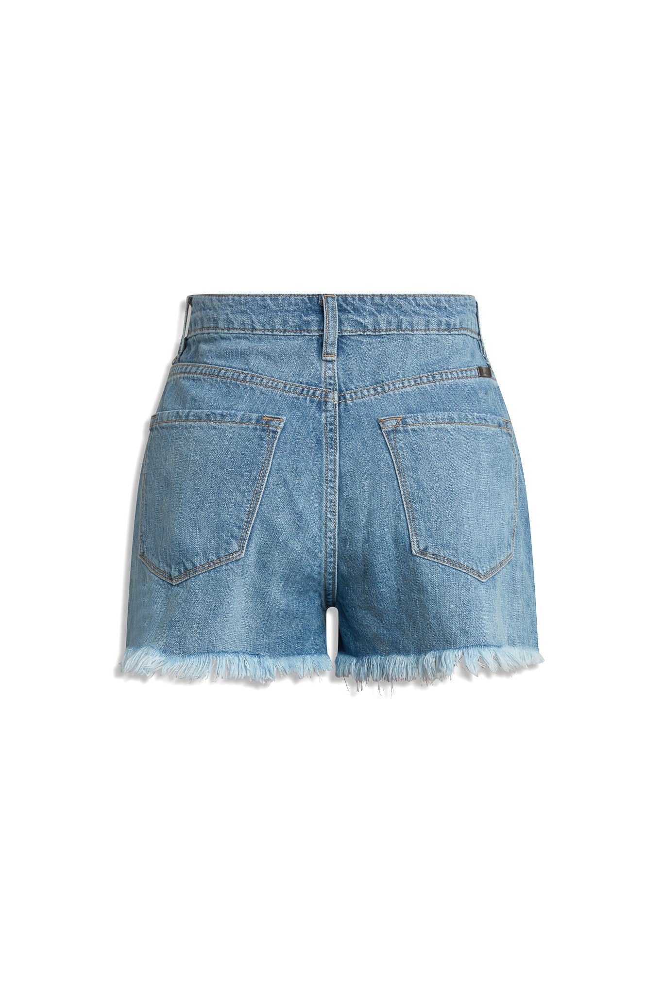 KANCAN: High Rise Mom Raw Hem Shorts