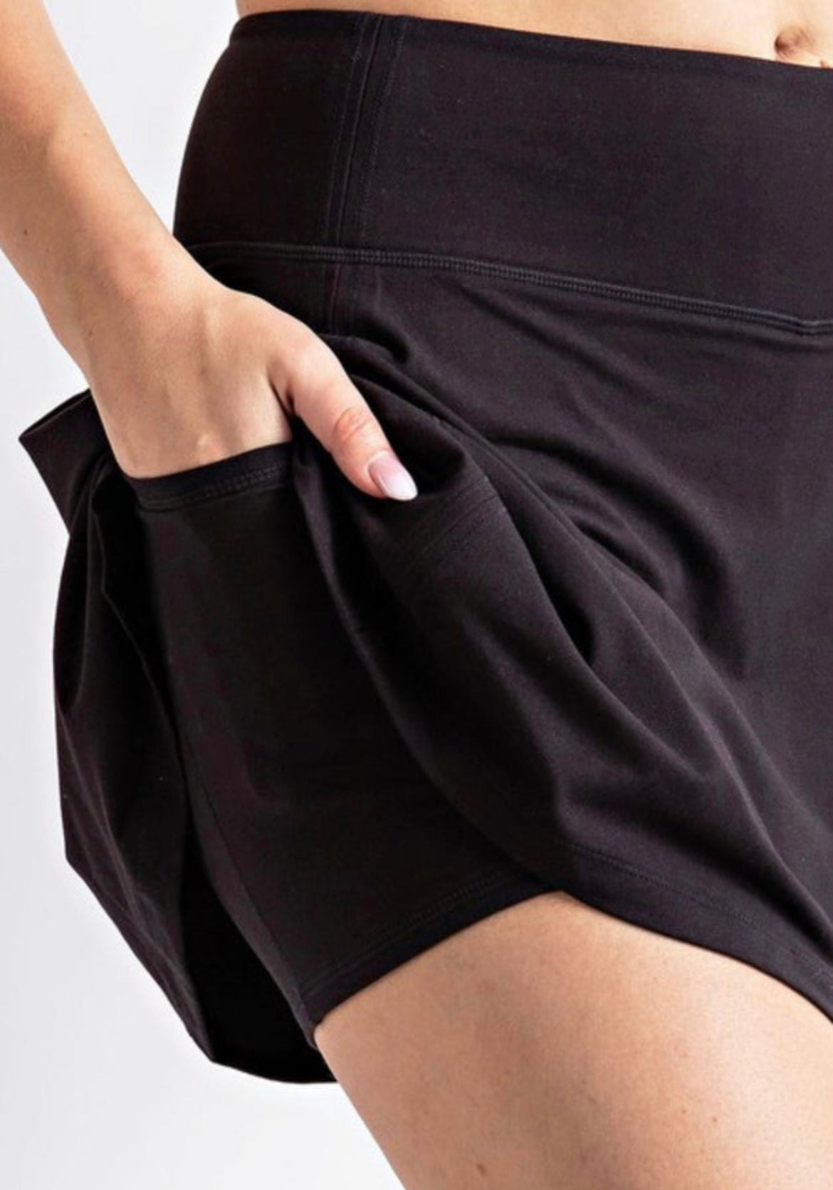 Pickleball Pro Black Butter Soft Athletic Skort