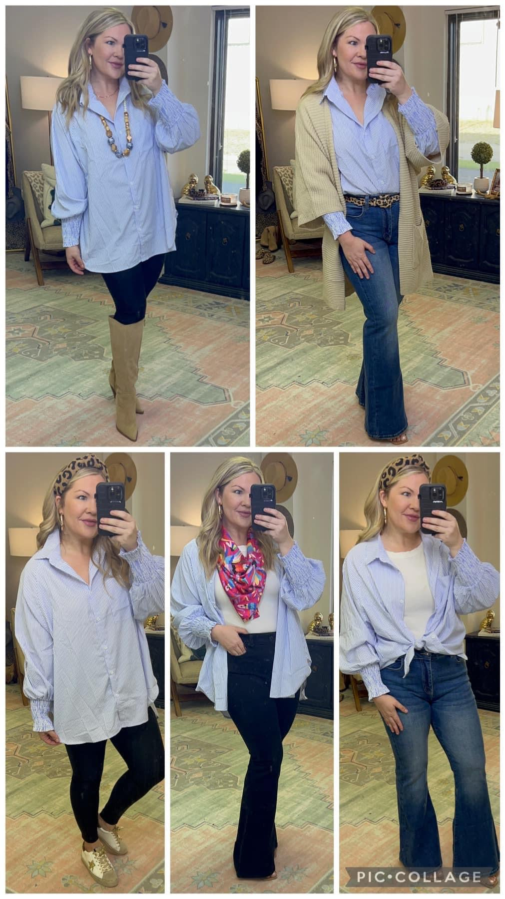 **MORE COLORS** Easygoing Gal Smock Sleeve Button Down Tunic