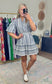 ENTRO: Memories Of Us Stripe Puff Sleeve Mini Dress