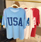 USA Ribbed Graphic Tee