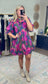 Abstract in Awe Watercolor Print Dress