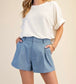 Playfully Put Tailored High Rise Shorts