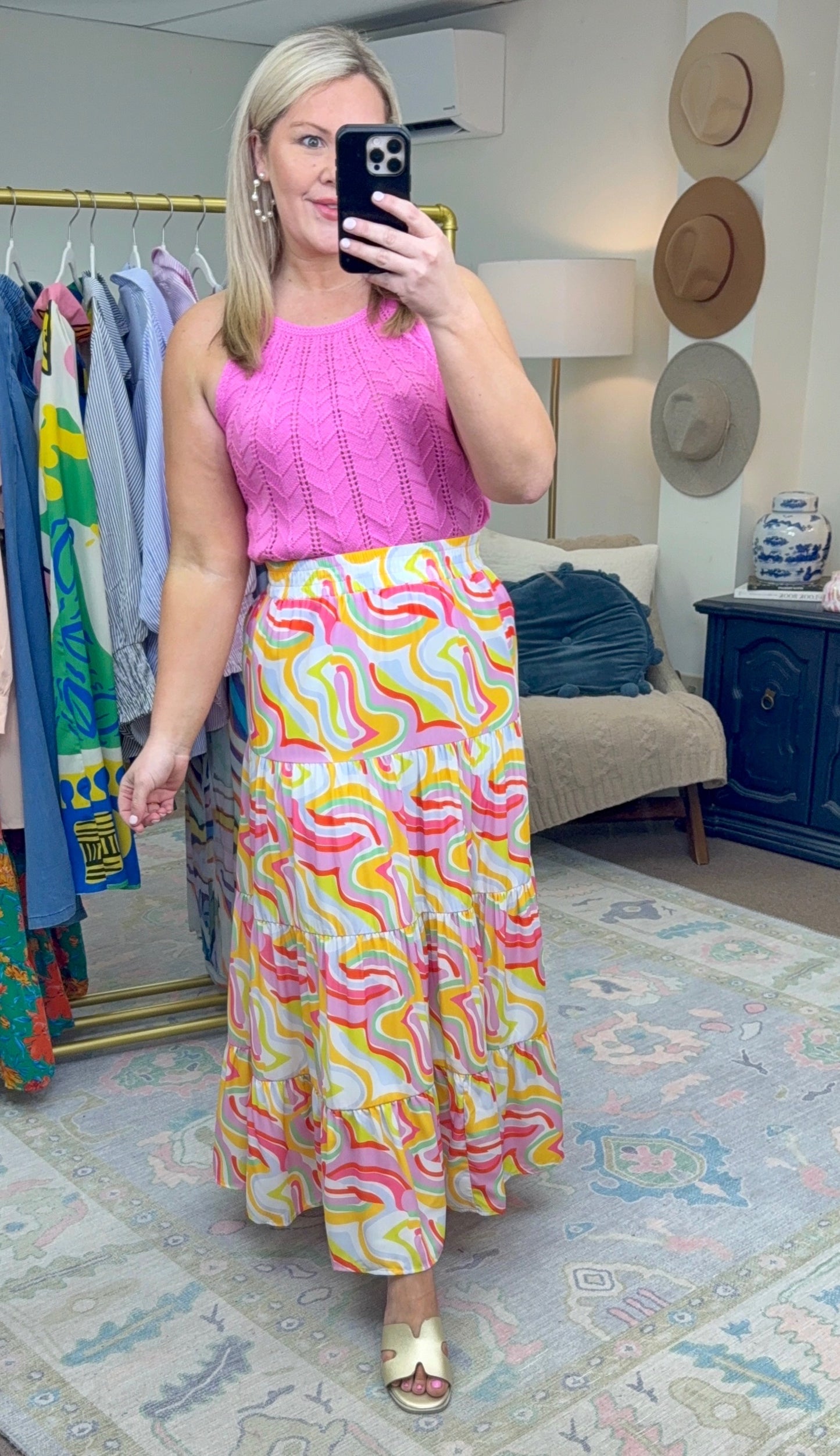 Happy Days Tiered Maxi Skirt