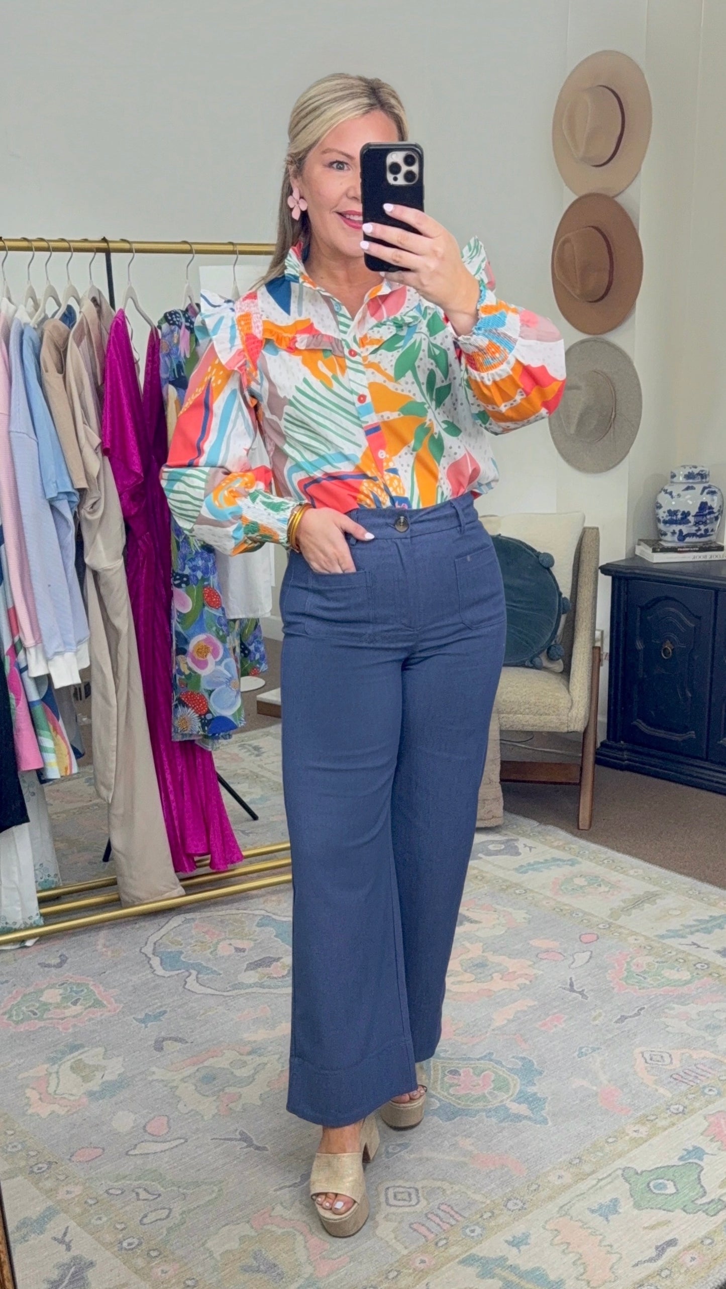 On Point Wide Leg Trousers