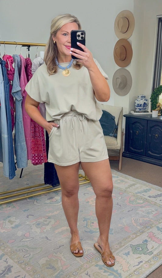 **MORE COLORS** Casual Encounter Short Set— PREORDER