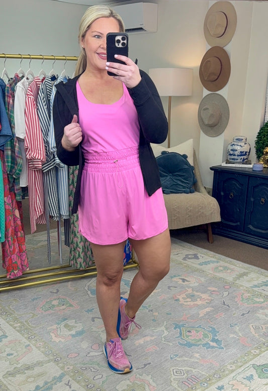 **MORE COLORS** Trust the Process Cinched Waist Athleisure Romper