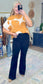 Make My Day Black Flare Jeans