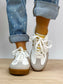 Run the Show Gold Accent Sneakers