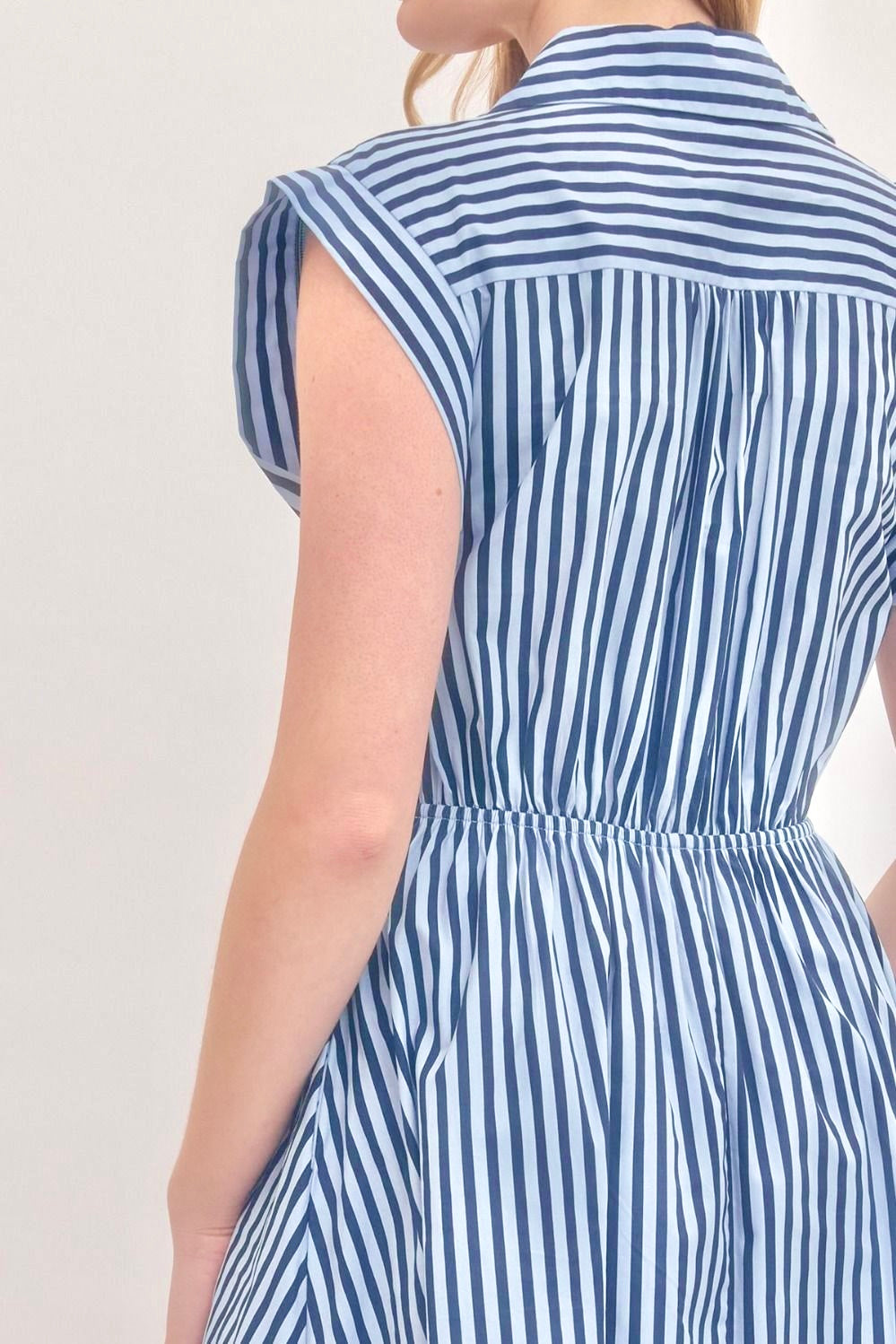 ✨RESTOCK✨ Harbor Club Tie-Front Stripe Midi Dress
