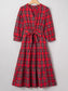 Holiday Hostess Tartan Midi Dress