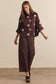 Point Taken Dot Print Button Up Blouse