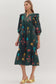 Petals and Poetry Ruffle Midi Dress