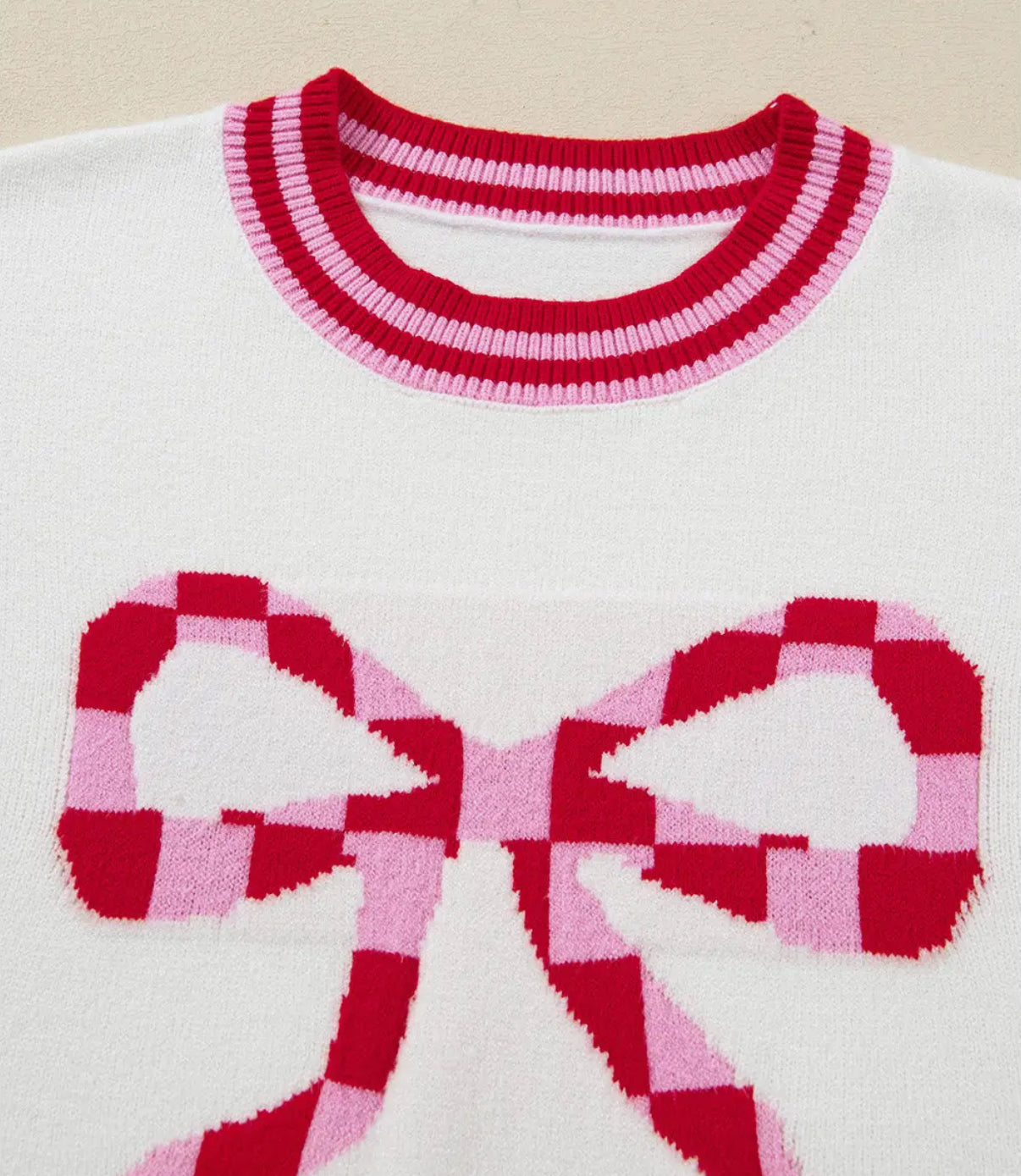 Sweetest Gift Bow Knit Top