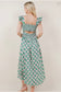 Fields of Grace Floral Print Smocked Dress