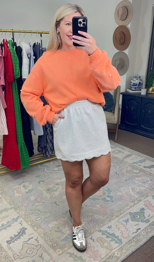 Something More Pearl Embellished Pullover