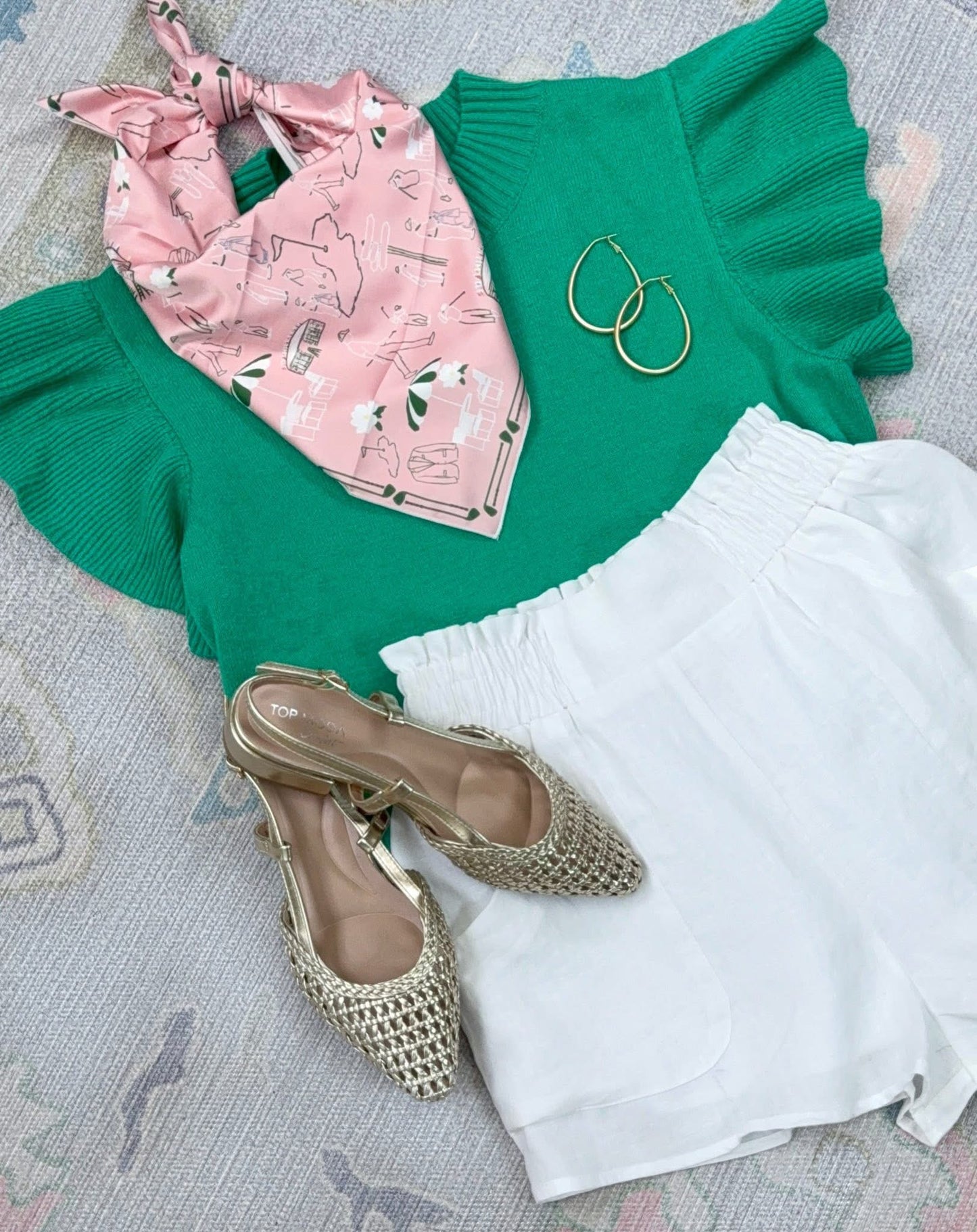 Soft Spoken Ruffle Knit Top
