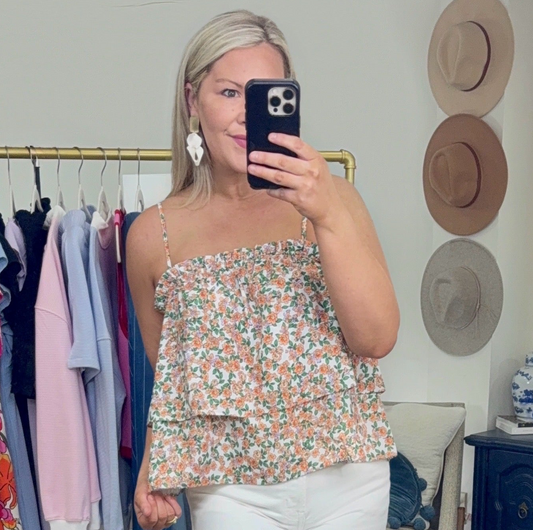 Wildflower Ways Ruffle Tiered Top