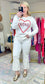 XOXO Heart Puff Script Sweater