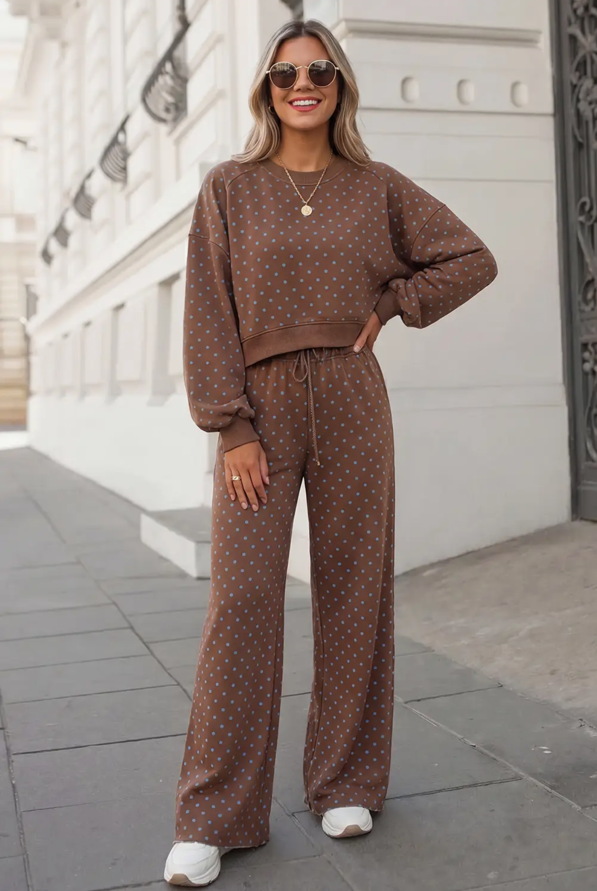 **MORE COLORS** Connect the Dots Wide Leg Lounge Set