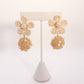 Sweet Retreat Raffia Flower Earrings