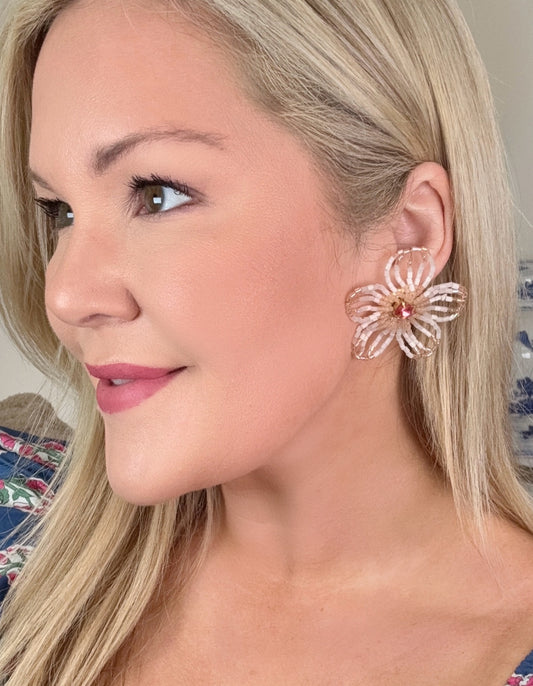 Best Buds Beaded Flower Earrings