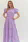 Afternoon Affair Printed Puff Sleeve Maxi Dress