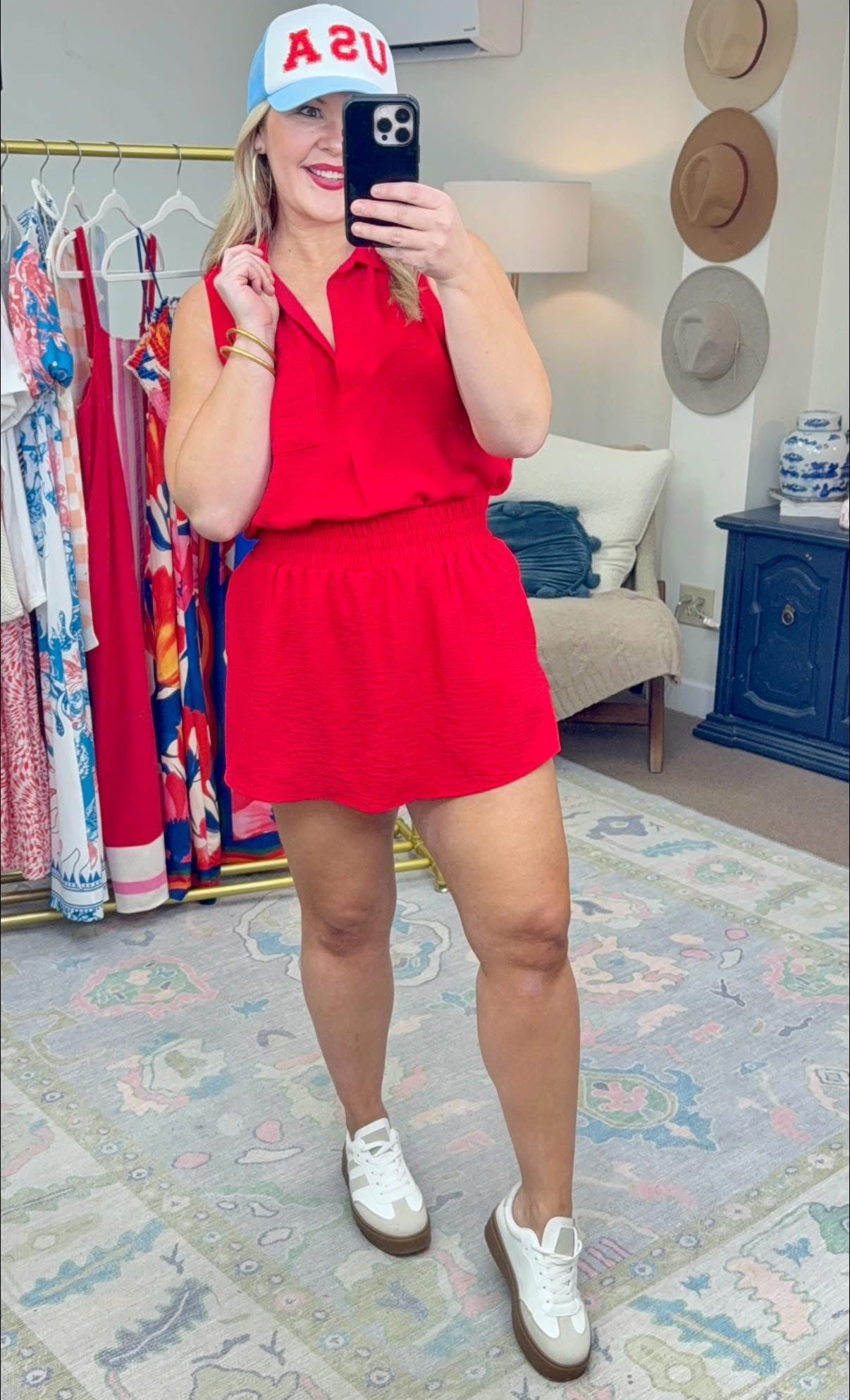Easy Going Smock Waist Airflow Skort