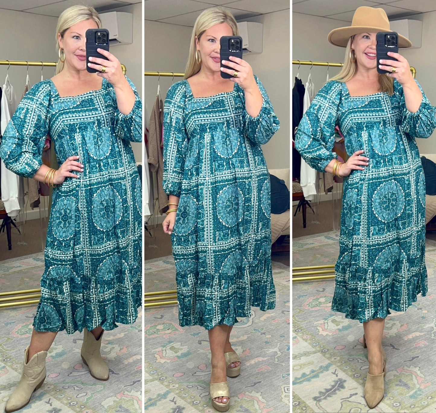 Free And Easy Boho Print Dress