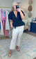 First Date Ruffle Wrap Blouse
