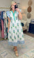 I Do Declare Printed Flutter Sleeve Midi Dress