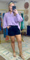 ENTRO: Ruched Billowy Sleeve Blouse