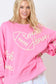 We Want A Touchdown Pink Pullover Top