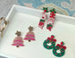 Holly Jolly Christmas Beaded Earrings