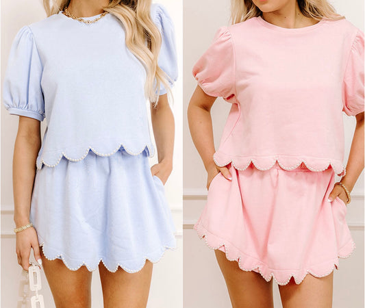 What’s Your Fancy Embellished Skort Set