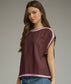 Retro Active Colorblock Trim Blouse