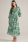 Geo & Behold Belted Midi Dress