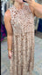 MUD PIE: Alana Ruffle Print Midi Dress
