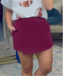 **MORE COLORS** Choose Wisely Textured Pull On Skort