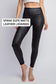 Matte High Rise Vegan Leather Leggings