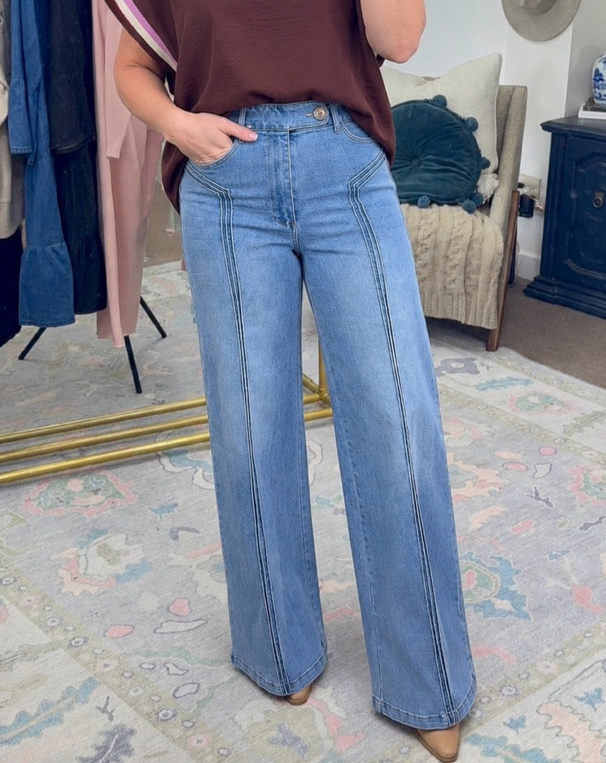FATE: Long Gone Wide Leg Denim